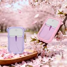 Touch Land 硅胶免洗洗手液瓶套，1盎司/30毫升香水瓶防漏卡片式可填充瓶，洗手液喷雾配件，旅行必备，包包挂饰 - 彩色 - 查看 7