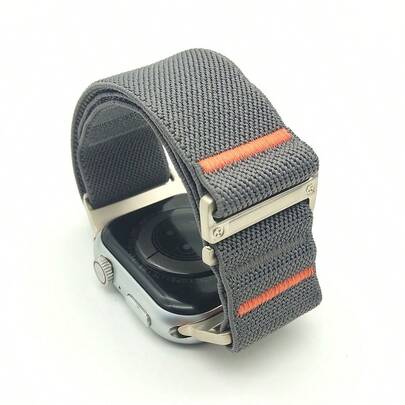 1pc Nylon Elastic Sports Band Strap Suitable For S11, S10, SE2, 9/8, Ultra, 38/40/41/42/44/45/49mm SE/8/7/6/5/4/3/2/1, Breathable & Comfortable