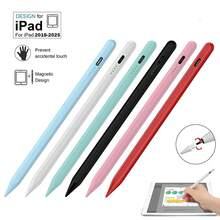 FCV 1 Bút cảm ứng điện dung hợp kim nhôm tương thích với iPad, dành cho điện thoại di động và máy tính bảng, bút cảm ứng điện dung hoạt động với sạc nhanh Type-C kèm 2 đầu bút thay thế, pin lithium 90mAh, tương thích với iPad thế hệ 11/10/9/8/7/6, iPad Pro 12.9/11/13 inch M4, Air 3/4/5/M2/M3, Mini 5/6. - Xem 7