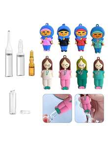 1pc Ampoule Opener Keychain, Syringe Shaped Cutter, Nurse/Doctor Ampoule Opening Assist Tool, Bottle Breaker - Can Be Used As A Keychain, Backpack Charm, Car Keychain, Bag Accessory Or Decoration. Suitable For Various Bags, Cameras, Headphones, Keychains, Handbags, Tote Bags, Crossbody Bags, Women's Shoulder Bags, As Well As Women's Wallets And Purses, Mother's Day Gift - Multicolor - View 5