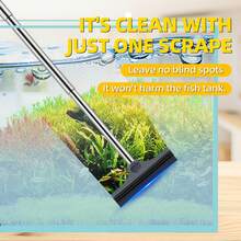Long Handle Aquarium Cleaning Brush, Designed For Cleaning Fish Tank, Sink, And Aquarium Walls And Corners. Flexible Bristles Won't Scratch Glass Or Acrylic Surfaces, Effectively Removes Algae And Sediment. Lightweight And Durable, Essential Cleaning Tool For Aquarium Maintenance. - View 5