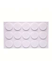 15-Cavity Tourbillon Silicone Molds Round Spiral Candy Mold - Multicolor - View 11