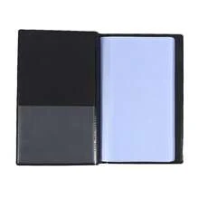 120/180/240/300 Capacity Business Card Holder Organizer, Unisex Portable Business Card Case, Professional Card Album, Black - Black - View 11