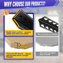 5-Tier Garage Shelving Heavy Duty, Adjustable Storage Shelves, 2500LBS Metal Garage Shelves,Storage Rack For Basement, Warehouse, Pantry, Easy Assembly, Black (Wooden-72''H X 35.4''W X 15.7''D) - 木質 - 高 72 英寸 x 寬 35.4 英寸 x 深 15.7 英寸 - 查看 7