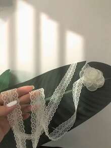 1件复古蕾丝项链蕾丝超长丝带Y2K千禧年发带多功能腰带围巾 - 彩色 - 查看 4