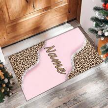 Fashionable Leopard Print  Themed Home Rugs/Customizable With Names/Suitable For Living Rooms Bedrooms Laundry Rooms Dormitories/Machine Washable Polyester Fiber Rugs/Holiday Gifts Area Rug Rugs For Livingroom Large Him, Family, Boyfriend, Girlfriend, Father, Family, Mother, Lover, Daughter, Son, Grandfather, Grandmother, Friend, Classmate, Pet. Perfect Nap, Camping, Travel, Home, Daily Life, Office Decoration, Birthday, Anniversary, Valentine's Day, Thanksgiving, Christmas, Halloween, Mother's Day, Father's Day, Wedding, Easter,New Year Gifts,Sofa,Bed,Car,Bedroom,Living Room,Office, Outdoor , Beach - 彩色 - 查看 5