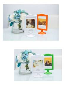 极简相框盒，DIY桌面展示相框支架，Tosphi塑料相框，双面展示架，多功能相框，桌面展示板，广告牌 - 1PC - 查看 5