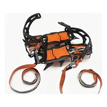 Crampones Profesionales Alpinismo 12 Dientes Roca/hielo - Naranja - Ver 8