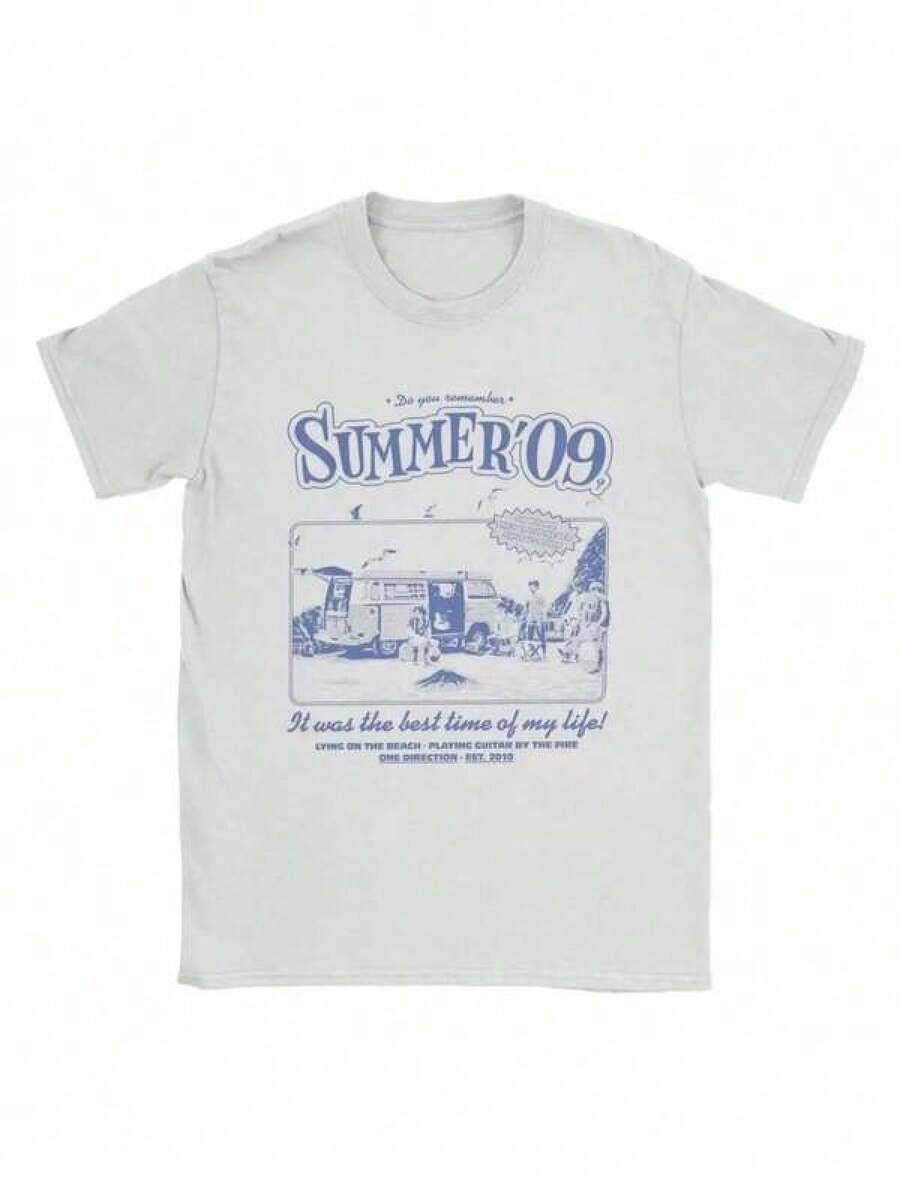 Fashion Print Casual T-Shirt Ones Directions Summer 09 Men T Shirt Crazy Tee Shirt Short Sleeve Round T-Shirt Women Printed Clothes Vintage T Shirts Graphic Tees T Shirt Men Graphic T Shirts Funy T Shirt. Shirts Graphic Graphic Tee Tops Shirts Ropa De Hombre Graphic Tees Women Camisas Para Hombre Men Clothes Summer Funny T Shirt Soft, Durable Round Neck Casual Top For Spring, Summer, And Fall Patterned Printed Short Sleeved Top T-Shirt - 白色 - 查看 1