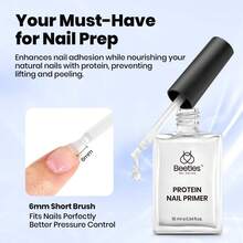 Beetles HEMA-Free Nail Tips Glue Kit, All-In-One Nail Extension Kit For Press On False Nails, DIY Salon Manicure At Home - 2Pcs 10Ml HEMA-free Nail Glue & Primer Set - View 5