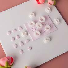10pcs/Box Mini Vase Shaped Polymer Clay Earring Mold, Creative Bottle Pendant Mold DIY Jewelry Making Tool Set - White - View 5