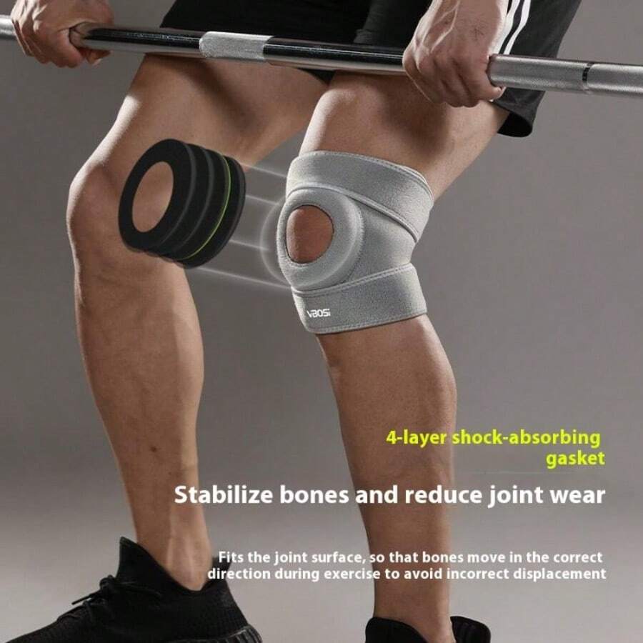 1PC Gym Movemen Joint Support Knee Pad Adjustable Micro-Elastic Patella Protector Breathable Sports Kneepad Guard For Meniscus Ligament - Multicolor - View 1