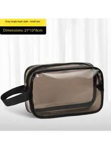 单层化妆包，旅行收纳包，化妆刷包，洗漱包，透明单层化妆包，PVC材质，手提袋，化妆品收纳包，沙滩包，旅行必备品。 - 彩色 - 查看 15