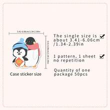 50PCs Waterproof Vinyl Doodle Animals Stickers - Cute Cartoon Patterns, Suitable For Notebooks, Water Bottles, Skateboard, Helmet, Scrapbooks, Etc. - Single Piece - View 2