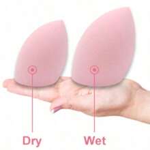 1 Pc, Multi-Functional Color Cosmetic Sponge - Alcohol Free, Dry And Wet, Suitable For Foundation Make-Up, BB Cream And Foundation Make-Up - Màu Hồng Tươi - Xem 11