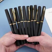 12pcs Black Gel Pens, 2pcs Gel Pens + 10pcs Refill Ink, High Capacity Gel Pens, Suitable For Business, Office, Signature, Calligraphy Practice, Daily Writing, Perfect Gift For Teachers, Students, Colleagues - 2 Pens + 10 Refills - View 8