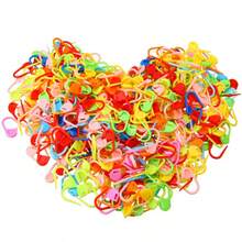 300个2.1厘米迷你彩色毛线记号扣，编织辅助工具，DIY手工缝纫配件 - 如圖所示 - 查看 5