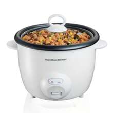 olla arrocera y vaporera eléctrica Hamilton Beach , capacidad  20 Tazas de Arroz Cocido, color blanca (37532) capacidad aprox 4 litros - Tipo de Enchufe A USA (110-127V) - Ver 5