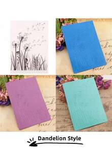 4pcs DIY Plastic Embossed Template, 3D Butterfly Dandelion Retro Flower Embossed Plate Embossed Mold Embossed Flower Printing Clip - Embossed Board - View 9
