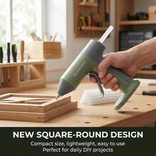 [Wireless Glue Gun] Green Hot Melt Glue Gun | 20-Piece Accessory Set | Extra Long Battery Life | Returns And Exchanges Available If Unsatisfied. - Multicolor - View 5