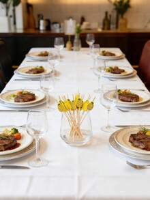 100/50/10件/套菠萝串 - 带菠萝顶，夏季热带派对用品，夏威夷套装 - 适用于水果、寿司、饮品、海滩、派对、夏威夷风情、热带主题、主题派对用品、夏威夷海滩节派对用品 - 鳳梨 - 查看 7