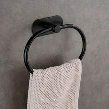 Stainless Steel Bathroom Towel Ring, Towel Rack, Wall-Mounted Towel Bar, Toilet Towel Storage Rack, Towel Holder - Gold - View 6