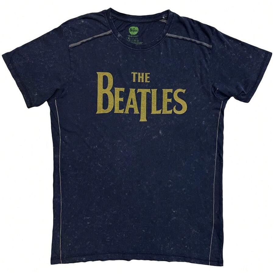 The Beatles Drop T Snow Wash T Shirt - Navy - View 1