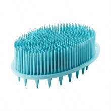 2pcs Silicone Body Cleaning Brush Set, Double-Sided Loofah Shower Brush And Scalp Massager Shampoo Brush, Suitable For Sensitive Skin Of Children, Women And Men (Black And Pink) - Multicolor - View 13