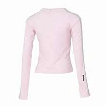 Adidas 女士T卹 日常休閒服 DCE 3S LS TEE 舒適休閒長袖服 KS0029 - 清澈粉 - 查看 2