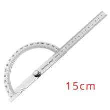 Goniometer Protractor Stainless Steel Metal Ruler Multi-Angle Measuring Ruler Woodworking Tool Angle Gauge Angle Finder Goniometer AIRS - Hollow Half Circle - View 10