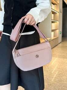 Large Capacity Women's Shoulder Bag Fashionable Crossbody Bag Compact Square Wallet Modern Women's Handbag Stylish Casual Waist Bag Fabric Tote Bag - Multicolor - View 5