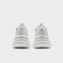 XTEP 男士休闲运动鞋，白色/亮红色 - 帆白/赫洋紅 - 查看 4