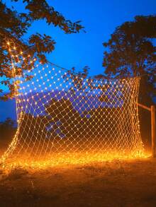 1pc 96/192 LED Solar Net Lights, 8 Modes 24V Solar Powered Outdoor Lantern, Perfect For Outdoor Decor, Suitable For Yard, Garden, Roof, Wall, Bushes, Holidays, Wedding Decoration - Star - View 3