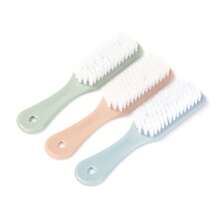 Bàn chải cọ rửa đa năng màu xanh nhạt, lông mềm, chất liệu nhựa bền, không gây trầy xước, thích hợp cho giày thể thao, giày vải, quần áo, phòng tắm, vật dụng thiết yếu quanh năm. - 3 cái - Xem 6