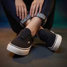 Women's Casual Sneakers Comfortable Everyday Vault Vintage Soft Elegant Unmissable Promotion - 黑色 - 查看 1