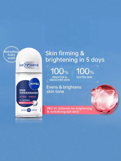  Boules roulantes pour les aisselles Nivea pour femmes et hommes, anti-transpirant et anti-odeur, billes sèches roulantes - 50 ml