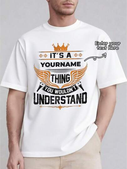 Áo thun thể thao nam in theo yêu cầu, thoáng khí, quà tặng Giáng sinh - Thêm chữ/số hoặc tự thiết kế áo thun in theo ý thích, quà tặng Ngày của Cha, dành tặng bố