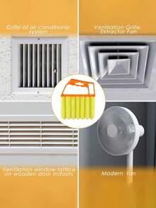 1pc Handheld Blind And Car Window Cleaner, Vent Cleaner, Removable Microfiber Duster Cover, Suitable For Air Conditioner, Car Air Vent, Electric Fan Slot, Home, School, Hotel And Other Cleaning Tools - Upgraded Version - View 5