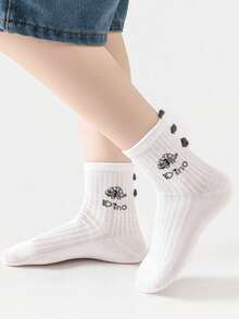 5 đôi tất trẻ em hình khủng long hoạt hình mới năm 2026, tất lưới mỏng thoáng khí, tất cho bé trai và bé gái, tất cho em bé - Nhiều màu - Xem 2