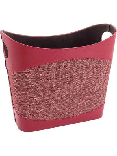 REVISTEIRO DECORATIVO  HOME&CO MERCURIO SINTÉTICO 34x40x20cm VERMELHO