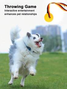 Rope Dog Toy Ball, Puppy Interactive Training Toy, Pet Chewing Plaything, Floating EVA Elastic Ball - Multicolor - View 1