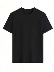 Men's Plus Size Comfortable Fashion T-Shirt, Vintage Truck Graphic Tee, Classic Car Print Top, All Season Wear, Casual Gift For Dad, Husband, Grandpa, Retro Style, Short Sleeve, Crew Neck, Everyday Wear, Humor Apparel, Birthday Gift Idea - màu đen - Xem 5