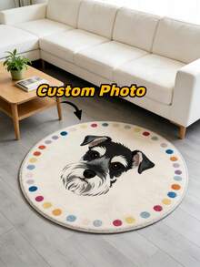 1pc Custom Rug,Personalized Dog Or Cat Portrait Area Rug,Gift For Pet Lovers,Gift For Him,Gift For Her, Handmade Home Decor Carpet,Perfect For Birthday,Anniversary And Special Occasions - Multicolor - View 1
