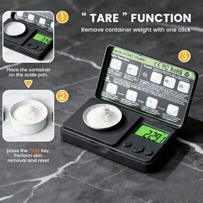 0.01g High Precision Jewelry Scale, Portable Pocket Scale For Weighing Jewelry And Accessories, Scientific Teaching, High Accuracy Mini Electronic Scale, Requires 2 AAA Batteries (Not Included), Jewelry Weighing, Small Item Weighing, Compact Design, Pocket Size, Precise Measurement, Reliable Performance, Suitable For Small Business Owners, Laboratory Technicians