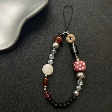 Shockproof Multi-Element Retro Flower Bow Rabbit Star Beaded Phone Strap Camera Charm Bag Pendant Phone Case Lanyard Ins Style Easter Bunny Gift - Multicolor - View 10