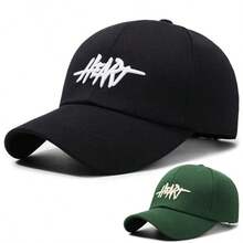 1pc Unisex Fashionable Minimalist Baseball Cap, New Casual Versatile Sun Protection Snapback Hat With Embroidered Letter, Deep Crown, Korean Style - Multicolor - View 1