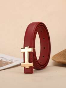1/2pcs Women's H-Buckle Skinny Waist Belt, Suitable For Dresses And Jeans - Multicolor - View 8