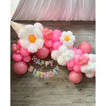 Juego de arco de globos con lazo rosa - 127 piezas. Decoraciones para cumpleaños. Este juego de arco de globos rosa y blanco viene en varios tamaños y es adecuado para bodas, baby showers, fiestas de cumpleaños, bautizos y talla grande. - Ver 6