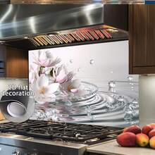 1pc 2D Flat Wall Sticker, Classic Decorative Kitchen Sticker - High-Quality Kitchen Splash-Proof Decal, Home Decoration, Living Room Decoration, Easy To Install, PVC Material. - Style 1 - View 7