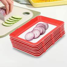 YISSALE Piatto da Pranzo - Rosso+Bianco - Visualizzare 4